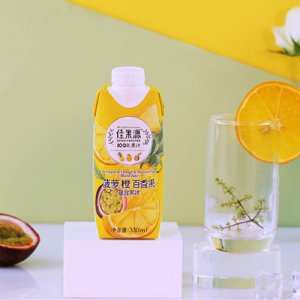 佳果源菠萝橙百香果复合果汁330ml