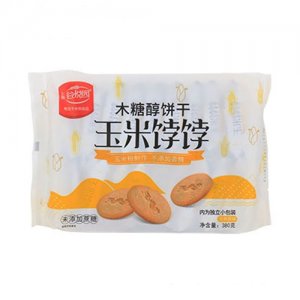 谷悦园玉米饽饽木糖醇饼干玉米原味380g