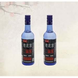 北京二锅头瓶装酒蓝