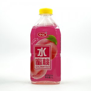 中仸水蜜桃果味饮料1L