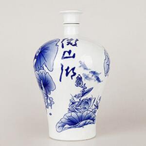 微山湖坛子酒瓷瓶