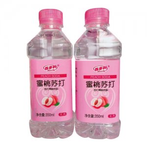 百多利苏打水饮料蜜桃味350ml