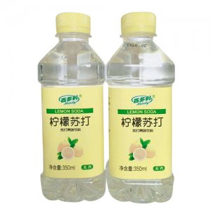 百多利苏打水饮料柠檬味350ml