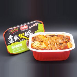 凰巢重庆火锅绿色素肉饭460g